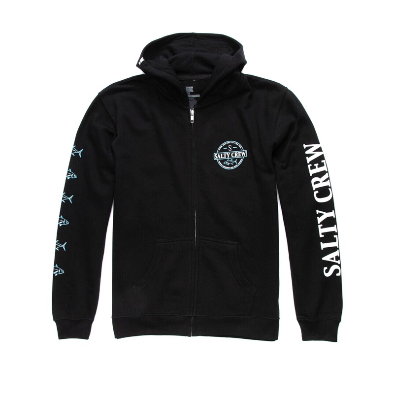 Salty Crew Deep Sea Boys Zip Fleece S BLACK / BLACK
