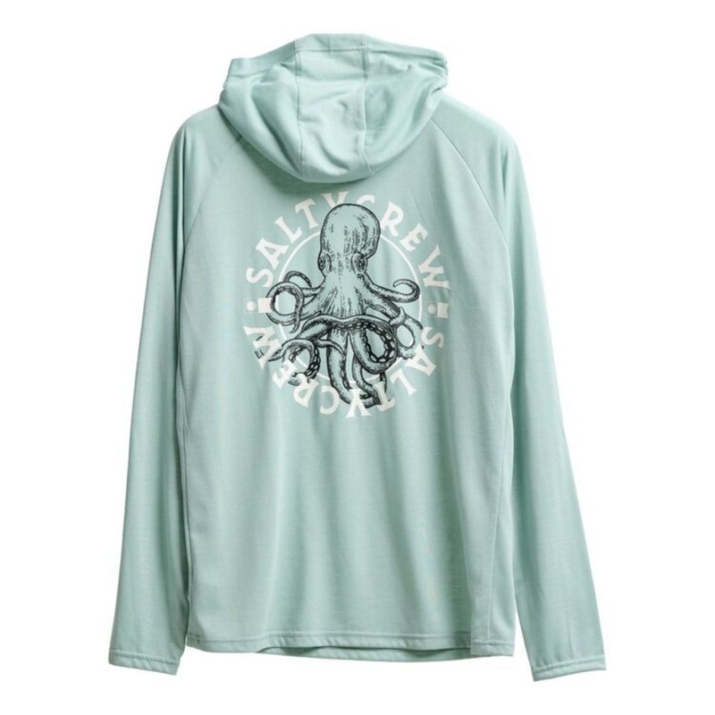 Salty Crew Tentacles Hood Sunshirt S MACKEREL