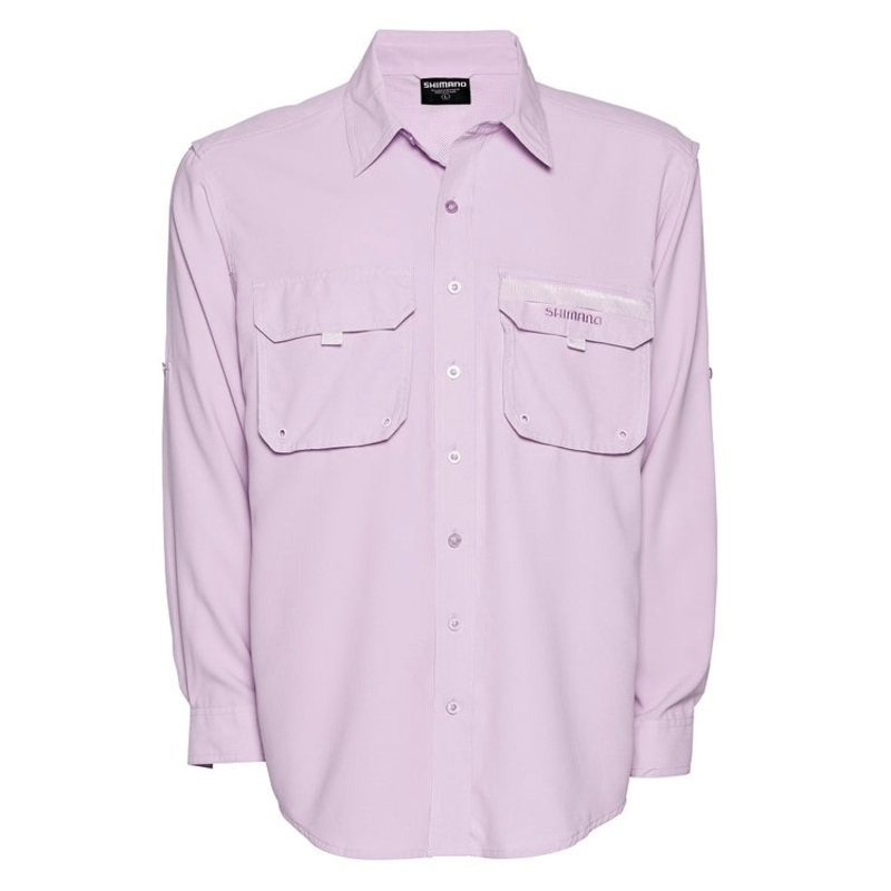 Shimano Ladies Vented Lilac Long Sleeve Fishing Shirt 10