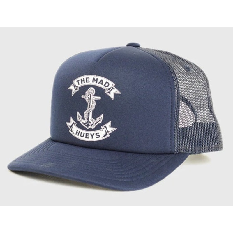 The Mad Hueys Anchor Foam Trucker Navy Cap Hat – H222M06002