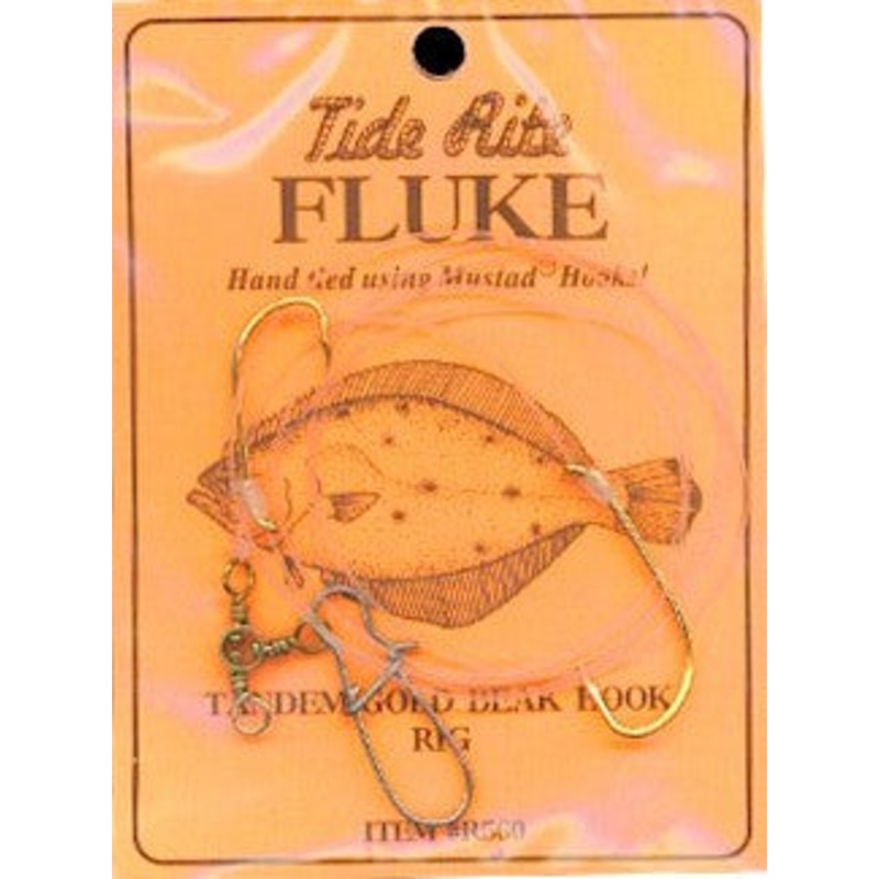 Tide Rite R560 Tandem Gold Beak with Duo Loc Fluke Rig