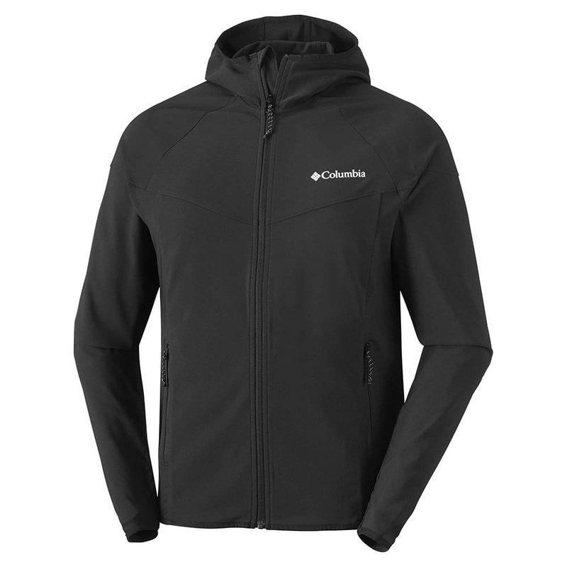 Columbia Mens Heather Canyon Soft Shell Jacket – Black Large