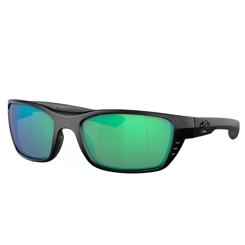 Costa Whitetip Polarised Glass Sunglasses Blackout Frame / Green Mirror
