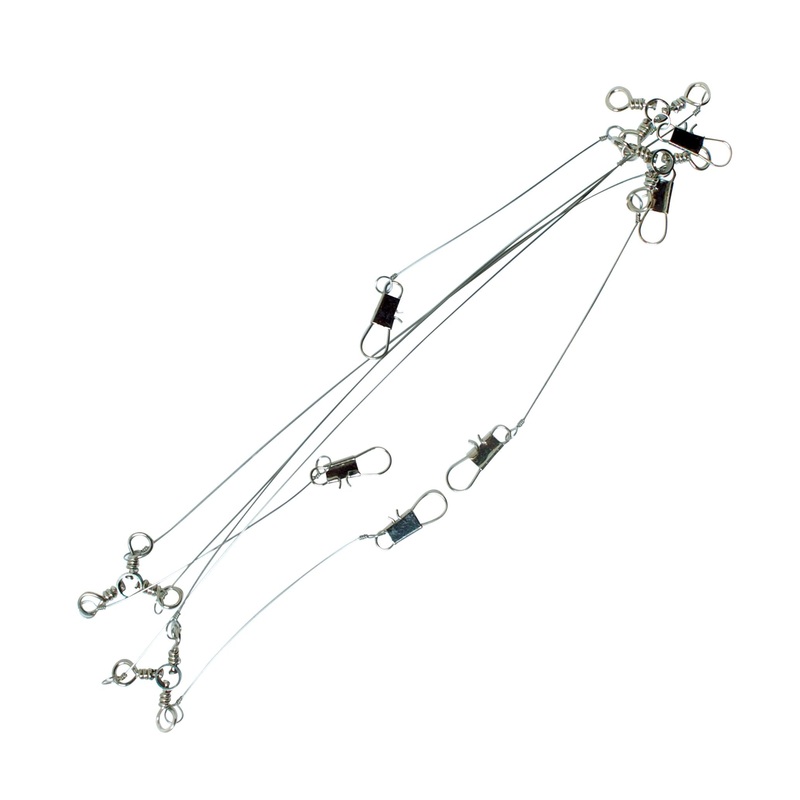 Lazer Piano Wire Leader-22″ With  3 Way Swivels