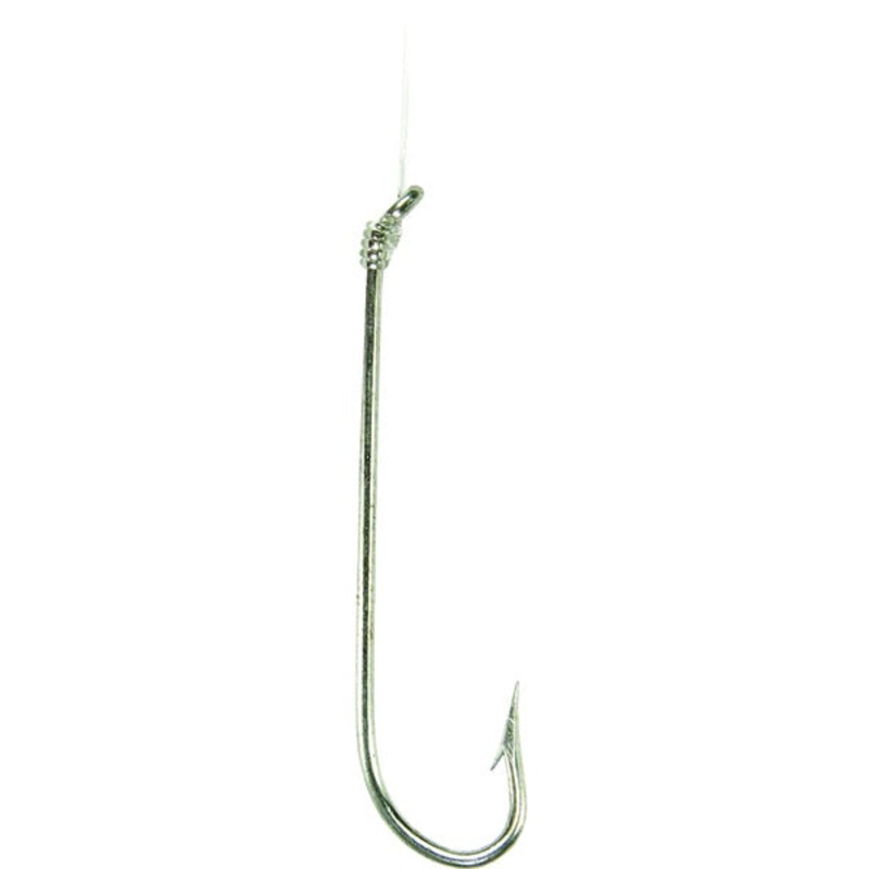 Sea Striker Snelled Hook Long Shank Tinned 6pk 12″ Size 1
