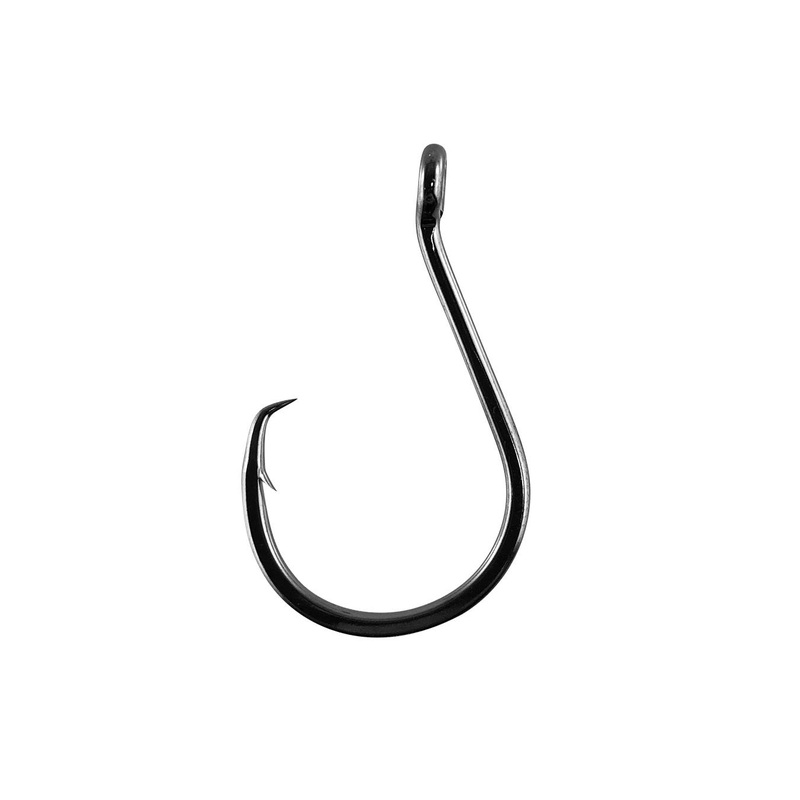 Shinto Pro Octopus Circle Black Nickel Hook 10/0- 6pce Black Nickel