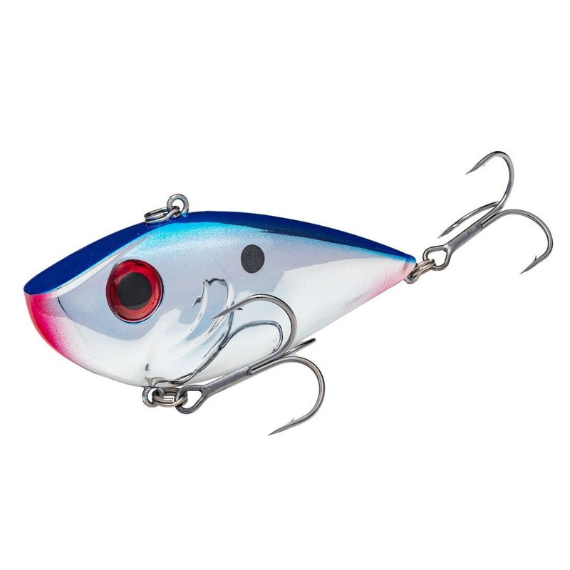Strike King Red Eyed Shad Tungsten 2 Tap Chrome Blue 1/2 oz