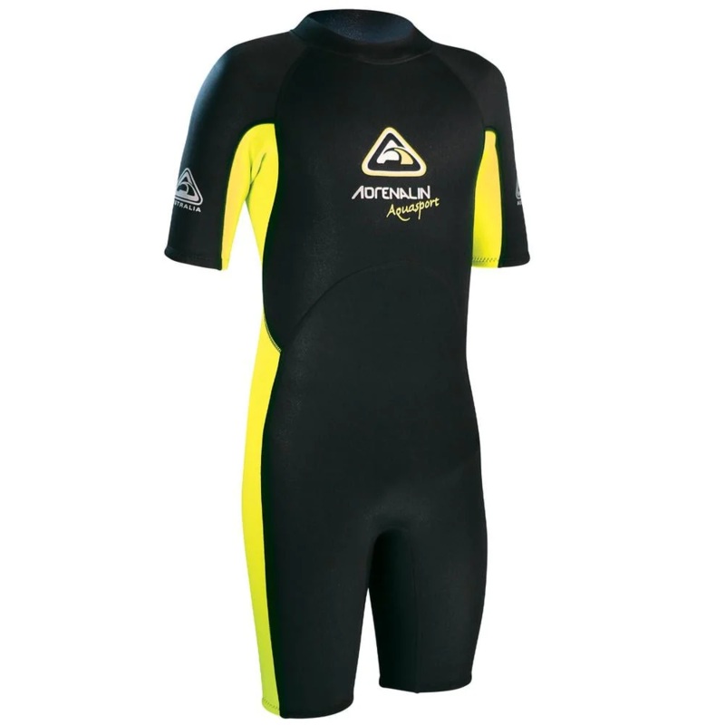 Adrenalin Aquasport Junior Kids Springsuit Wetsuit 2/2mm Yellow 10