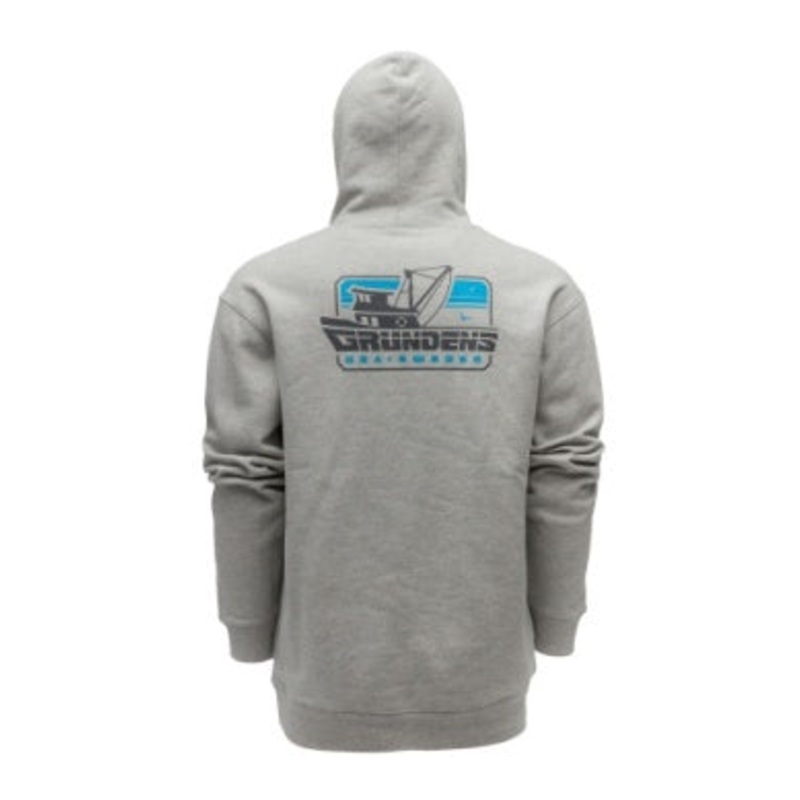 Grundens Displacement DWR Hoodie – Commercial Boat Athletic Heather MD