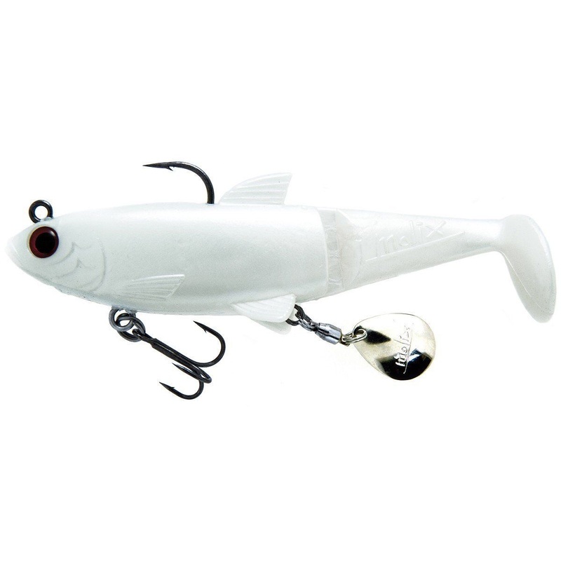 Molix Shad Soft Plastic Swimbait Lure 120mm Aussie Pearl White