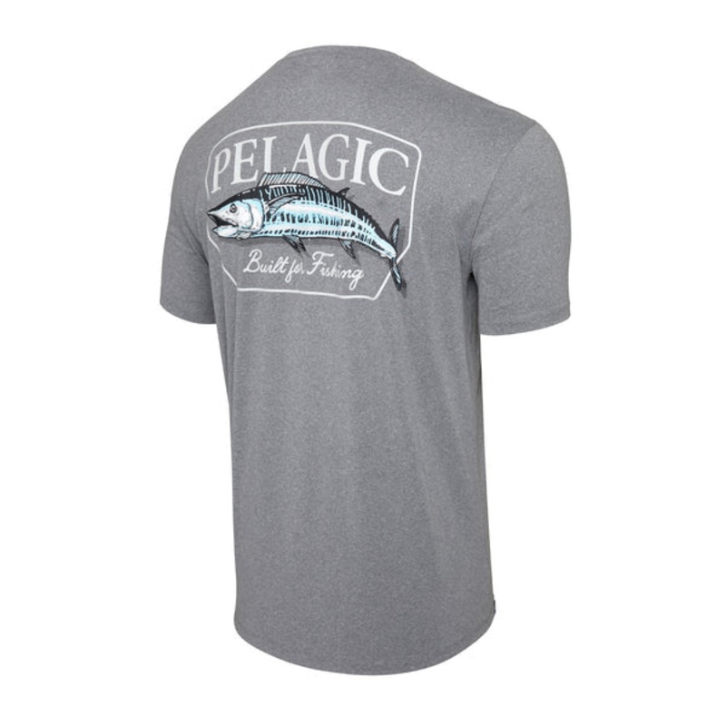 Pelagic Stratos SS Wahoo’d SS Performance Shirt Graphite Heather Small