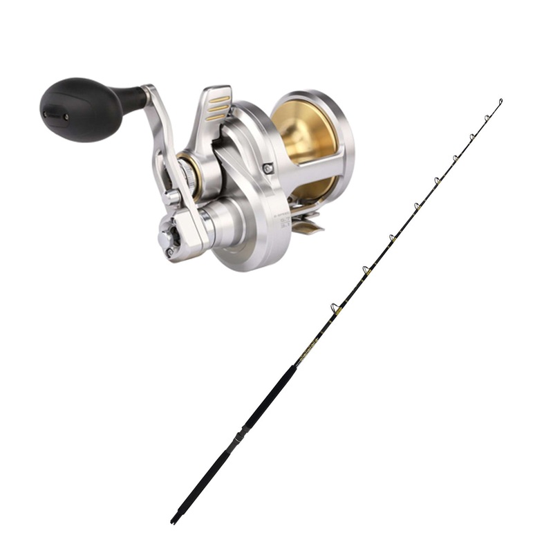 Shimano TALICA 12IIA LEVER DRAG w/ KC 10-25 6’6″ Composite CHAOS Gold Combo