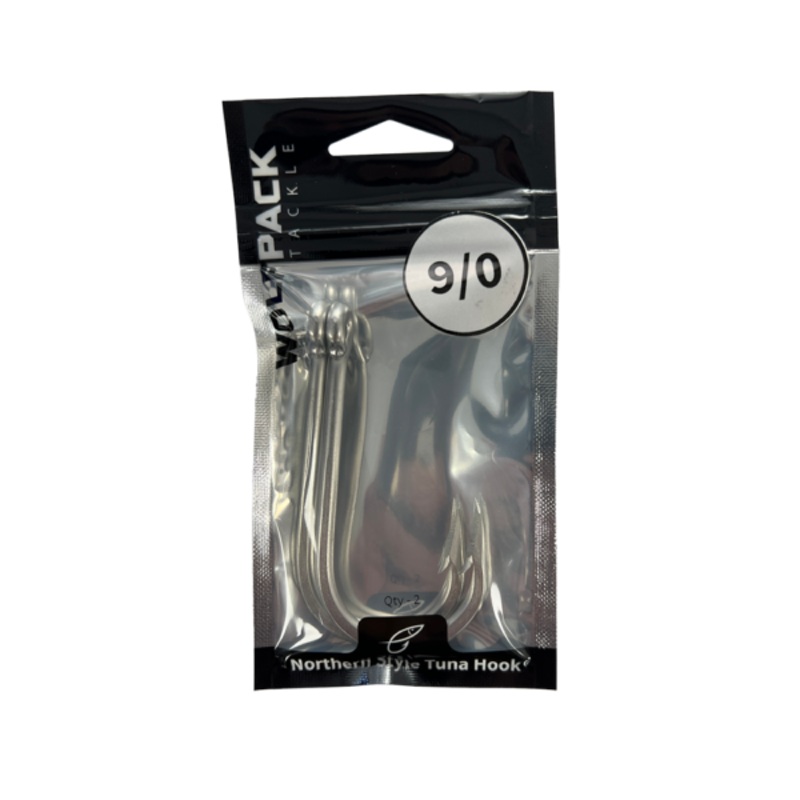 WolfPack Tackle Northern Style Tuna Hook 9/0 2pk