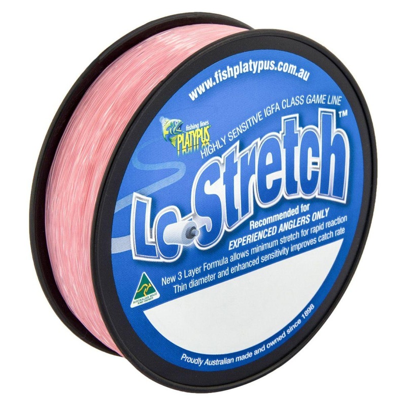 Platypus Lo Stretch 500m Mono Line 15kg Pink