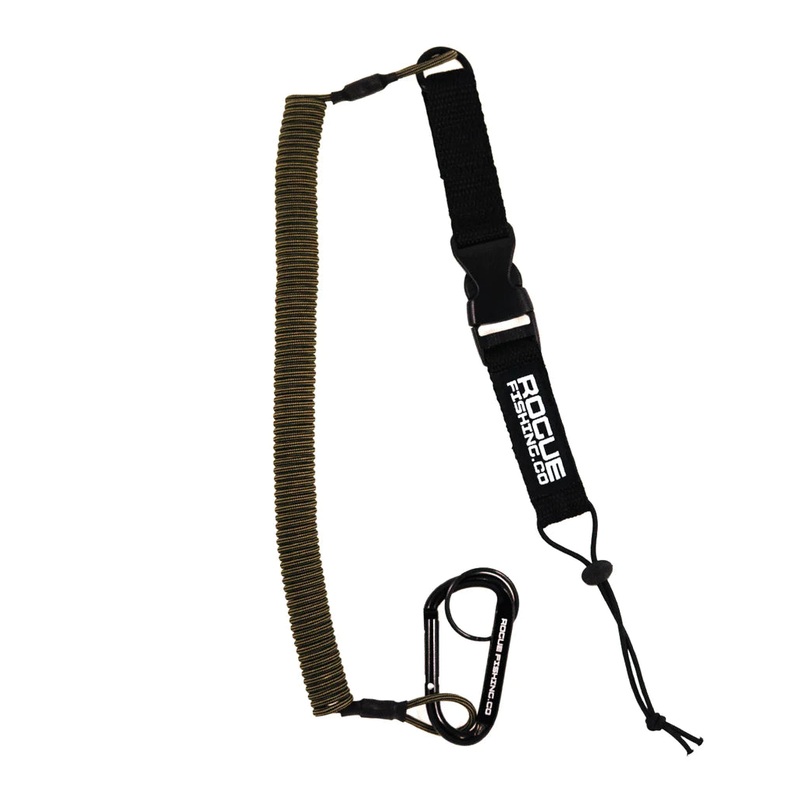 Rogue Fishing Co The Defender Paddle & Rod Leash Green