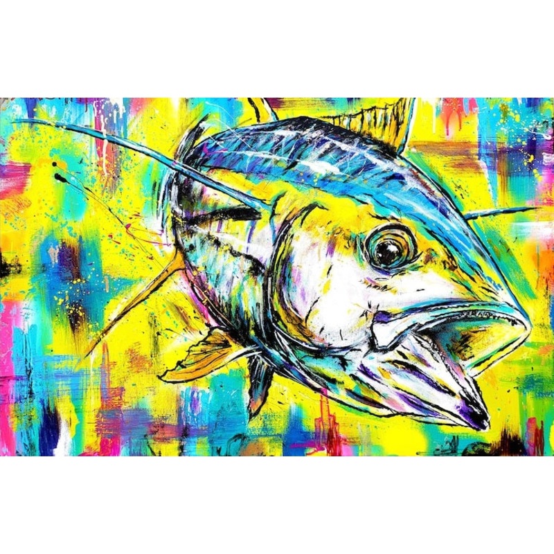 Yellowfin Majesty – Canvas Print Art by Tampas David Danforth