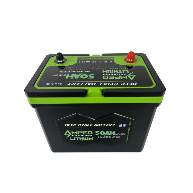 24V 100Ah Trolling Motor Lithium Battery Bundle – Bluetooth – Heated – 24V 10A Charger