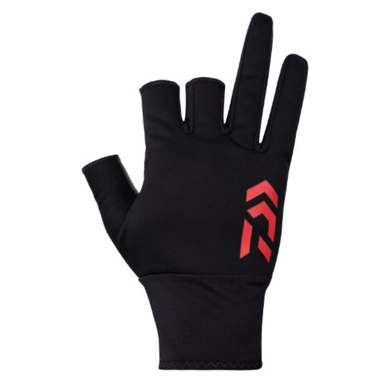 Daiwa DG-8023W Windproof Beltless Gloves 3 Pieces Cut M Black