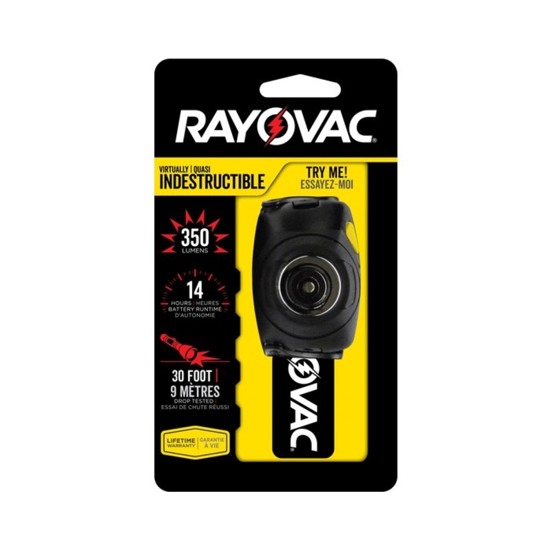 Rayovac Virtually Indestructable Head Lamp – 350 Lumens