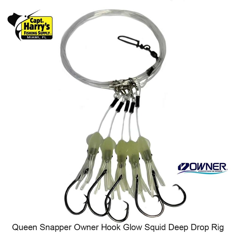 Capt. Harry’s Deep Dropping Queen Snapper Pink Glow Squid Rig