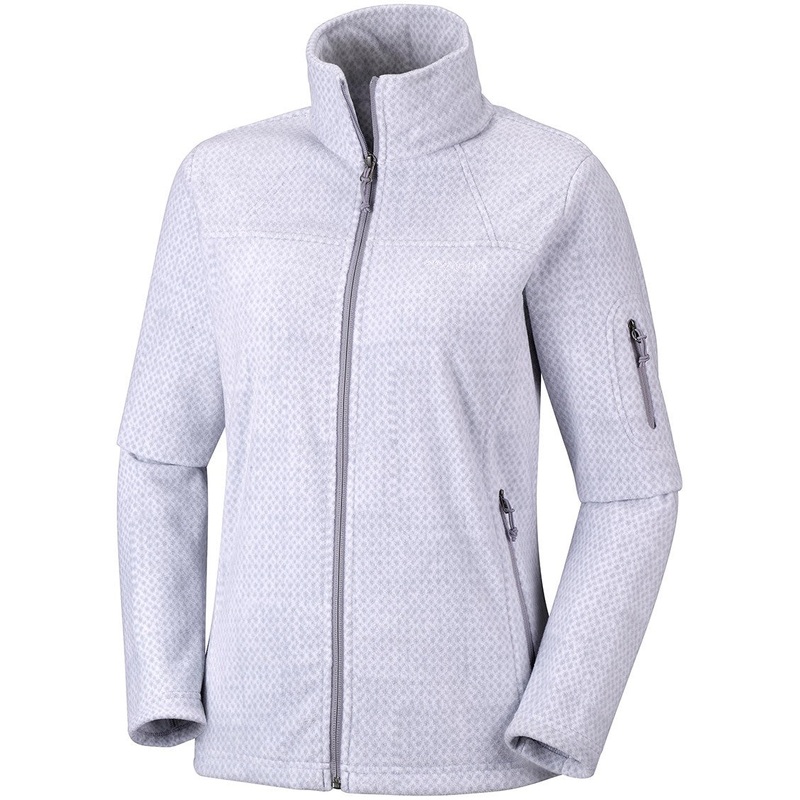 Columbia Fast Trek Printed Womens Fleece Jacket Astral Large