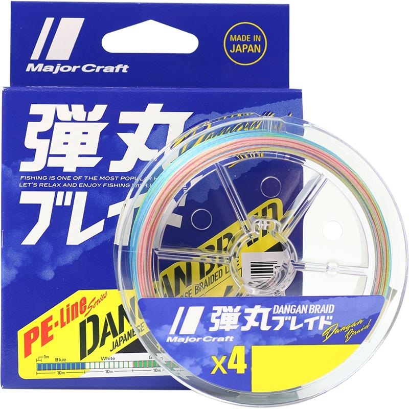 Majorcraft Dangan x4 Multicolour 150m Braided Fishing Line 12lb