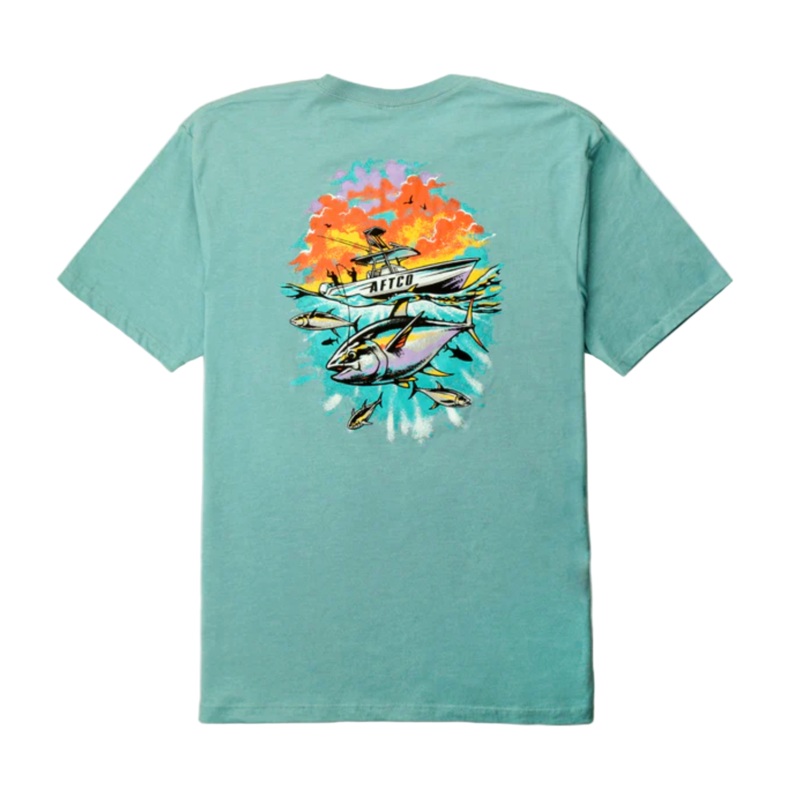 Aftco Leader SS T-Shirt Aquifer – LG
