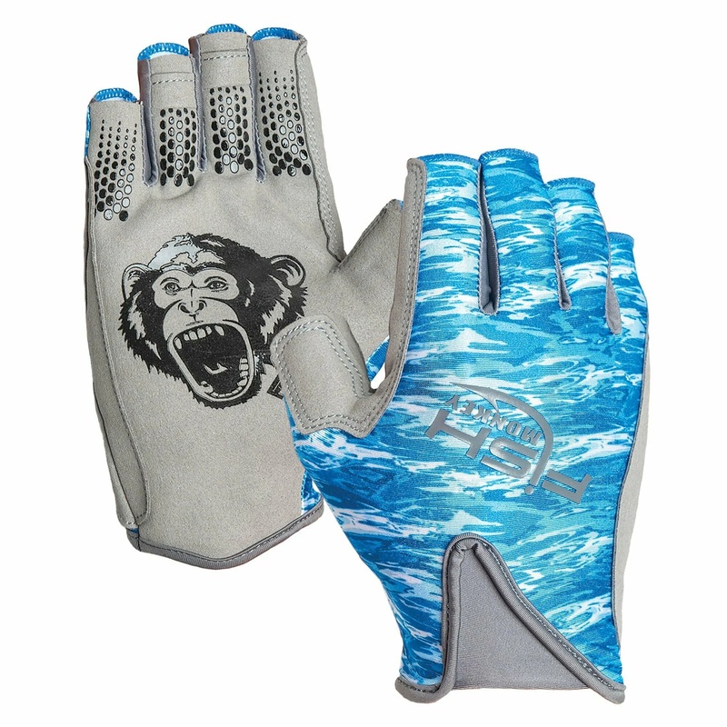 Fish Monkey Pro 365 Guide Glove S Blue Water Camo