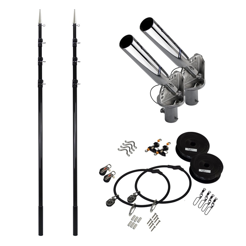 Reelax T-Topper with 4.5m Telescopic 3K Carbon Poles & Rigging Complete Kit