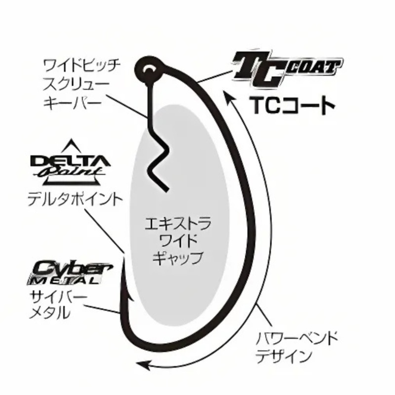 Ryugi Pierce TC Weedless Hooks 1/0 Black
