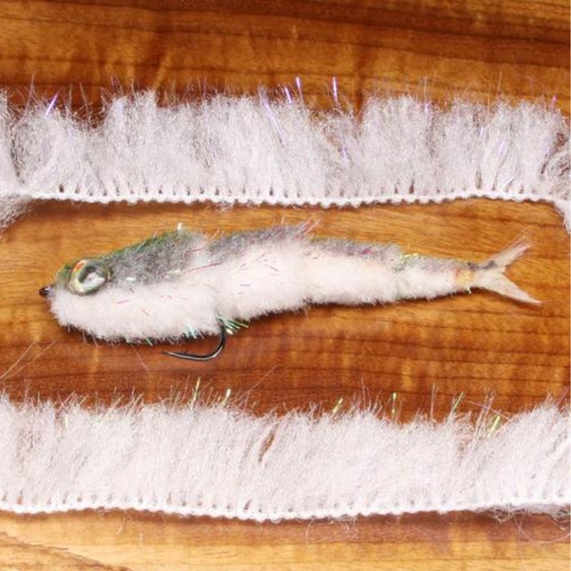 Hareline Minnow Body Wrap PEARL WHITE