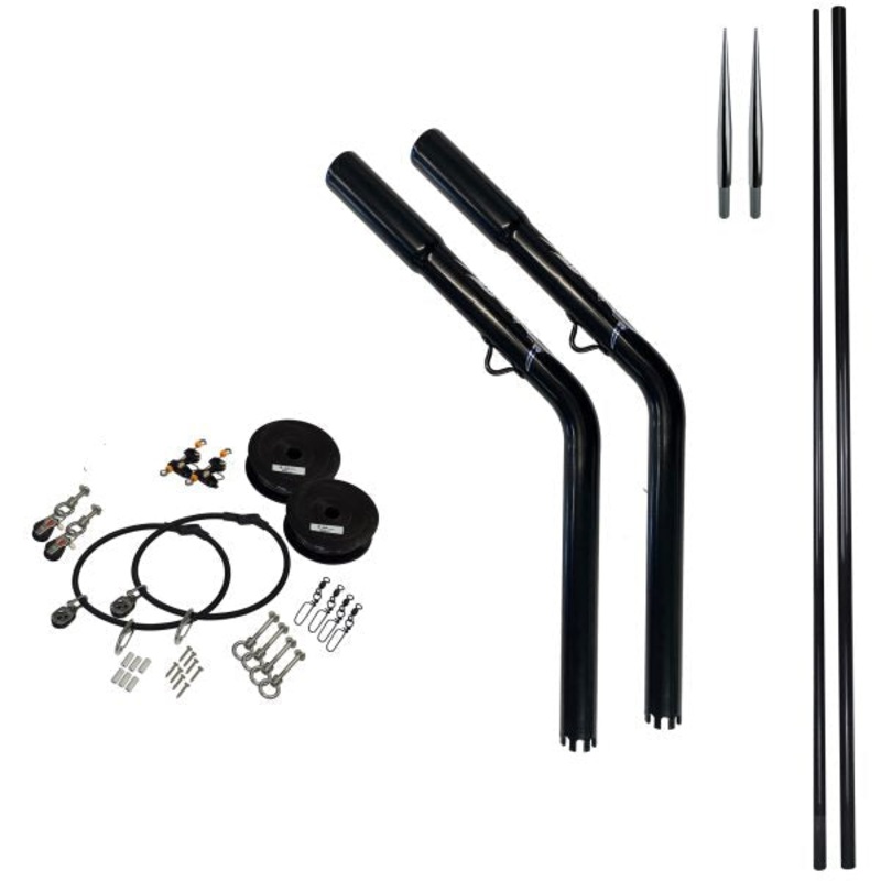 Reelax Drop In Outrigger Glass Poles Kit 3m Black