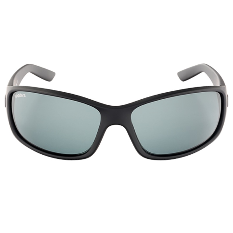 Spotters Combat Matt Black Frame Polarised Sunglasses Carbon
