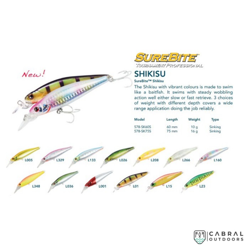 Surecatch SureBite Shikisu Hard Lure | Size: 9cm | 16g L266