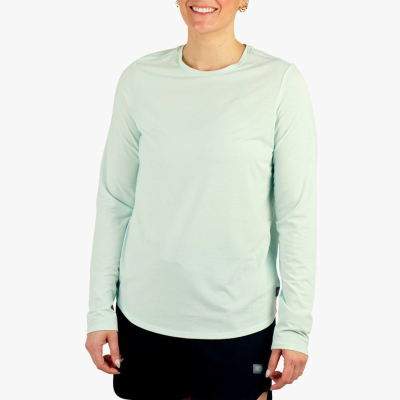 Aftco Women’s Ocean Bound LS Performance Shirt Salt Air Heather XS