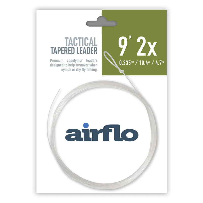 Airflo Tactical 9ft Tapered Leader 3 Pack 3X 8.3lb