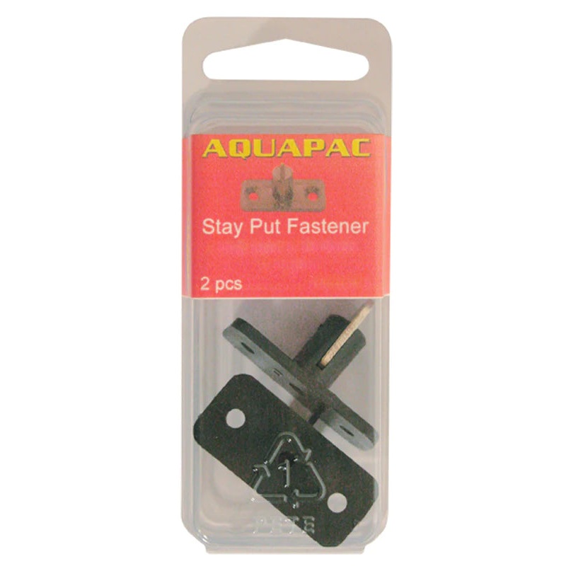 Aquapac Stayput Fasteners Single Horizontal Black