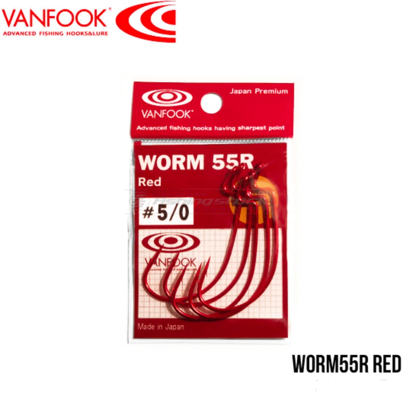 Hameon Texan VANFOOK WORM55R  Red H2 – 7pc