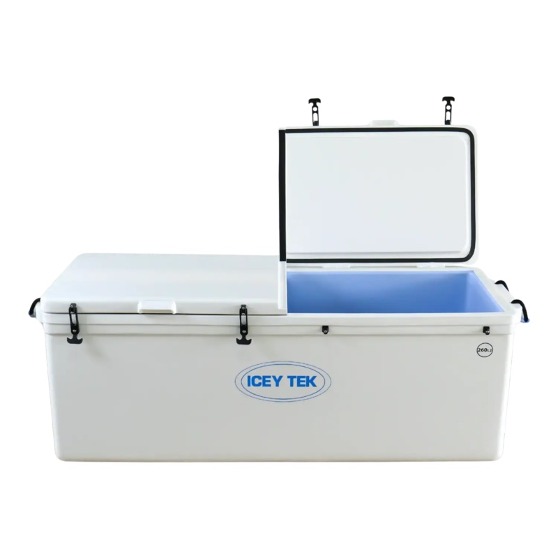 Icey Tek Split Lid Cooler 260 litre White