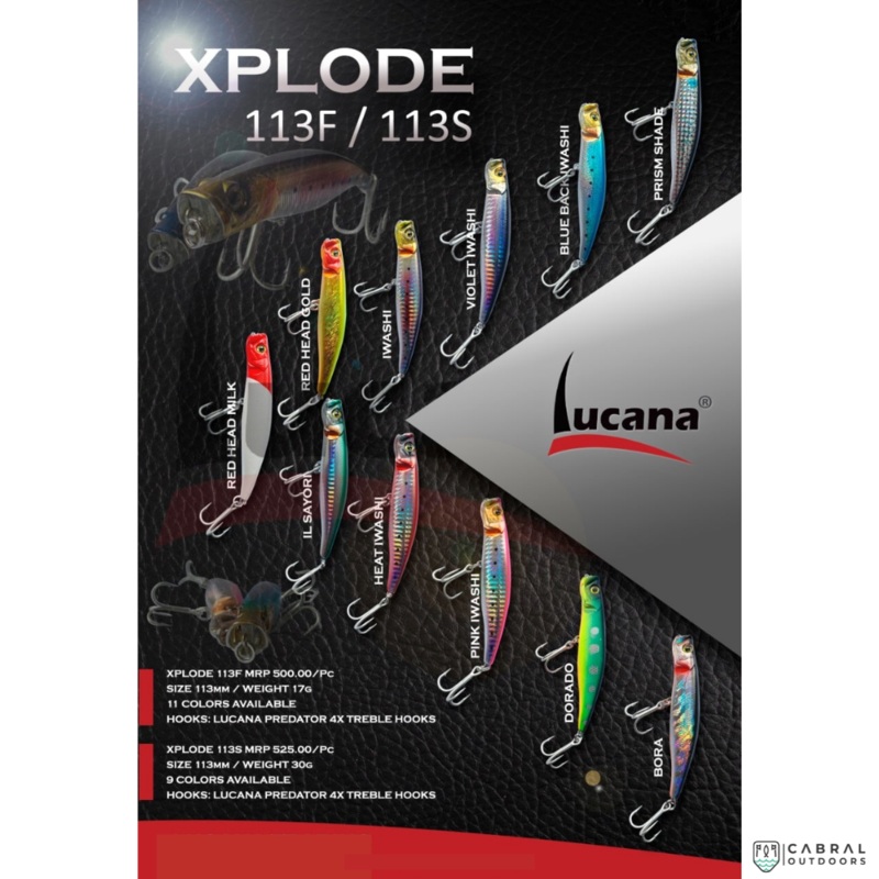 Lucana Xplode  Hard Lure | Size: 11.3cm |17- 30g 17g Pink Iwashi