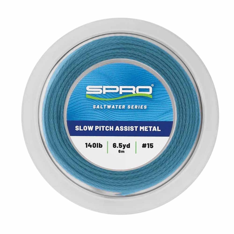 Spro 6 Meter Slow Pitch Assist Metal Attract Blue Leader 180LB