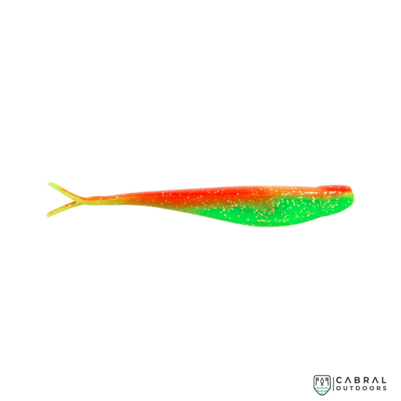 Zman Scented Jerk ShadZ 4inch | 5pcs/pkt Nuked Chicken Glow