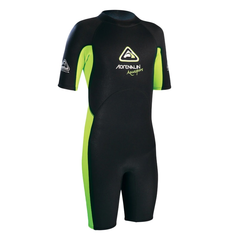 Adrenalin Aquasport Junior Kids Springsuit Wetsuit 2/2mm Lime 12