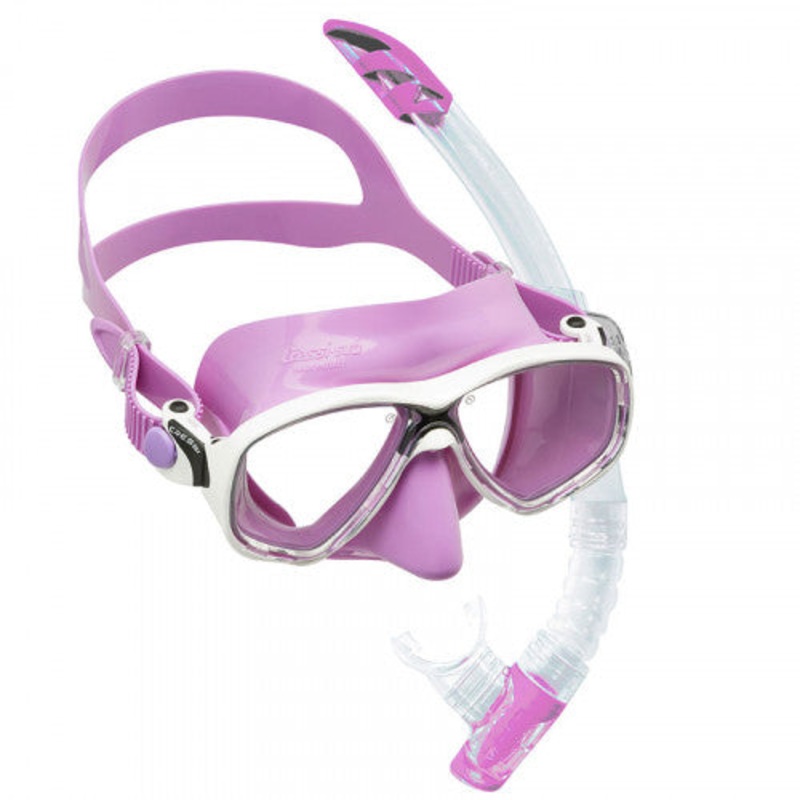 Cressi Marea VIP Colorama Mask and Snorkel Set Blue Blue