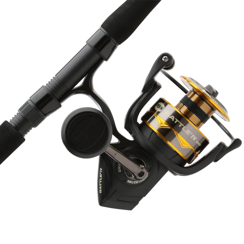 PENN Battle IV 6000 with 9FT 2Pc Med-Heavy Spinning Combo