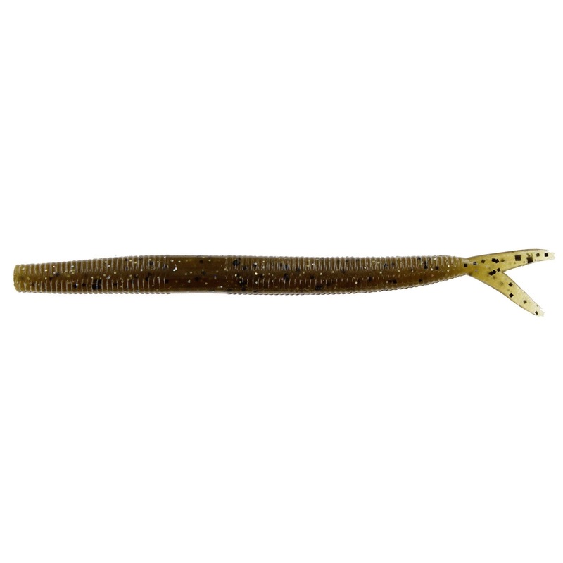 Zoom Fluke Stick Jr Green Pumpkin Magic 10Pk