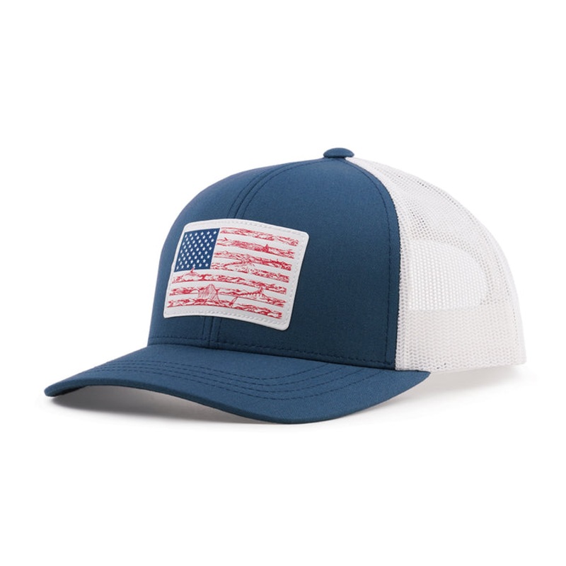 Aftco Wavy Trucker Hat Cardinal