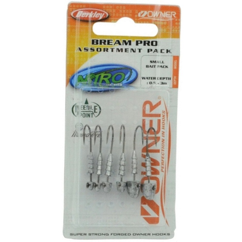 Berkley Nitro Bream Pro Assorted Jighead Value Pack Medium