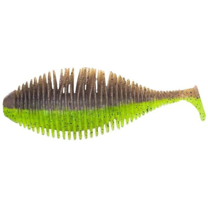 Geecrack Bellows Gill Swimmer Green Pumpkin Chart 220 3.2″ 5pk