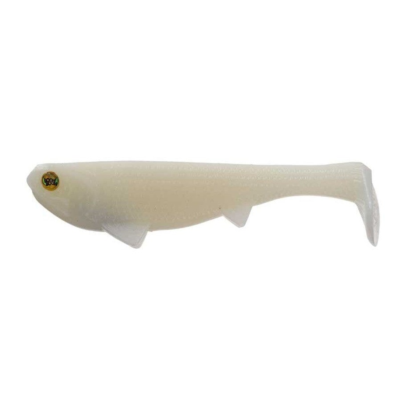 Optimum Boom Boom Line Thru Swimbait Pearl White 4″